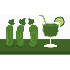 矢量图几根丝瓜