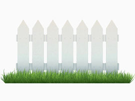 白色围栏