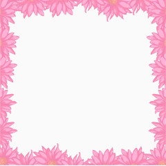 矢量手绘花朵边框