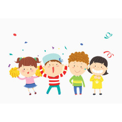 小孩狂欢双十二素材