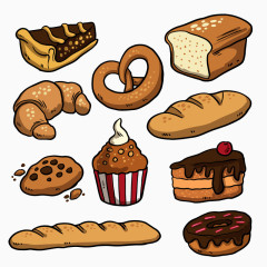 矢量面包合集