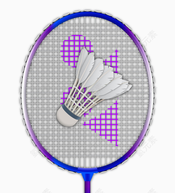 矢量羽毛球