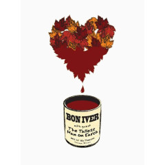 枫叶与红色颜料罐