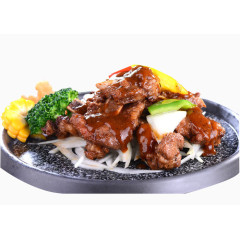 铁板黑椒汁牛仔骨