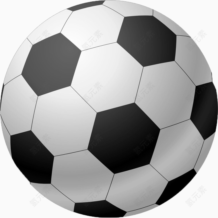 黑白色足球
