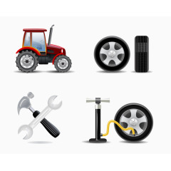 农机及工具矢量素材