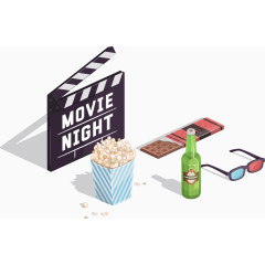 可爱电影矢量元素