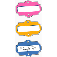 彩色潮流标签素材