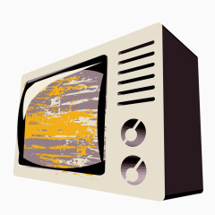 矢量新闻动态黑色电视