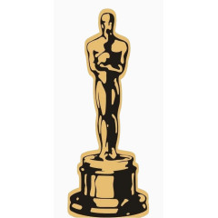 简约奥斯卡小金人图形