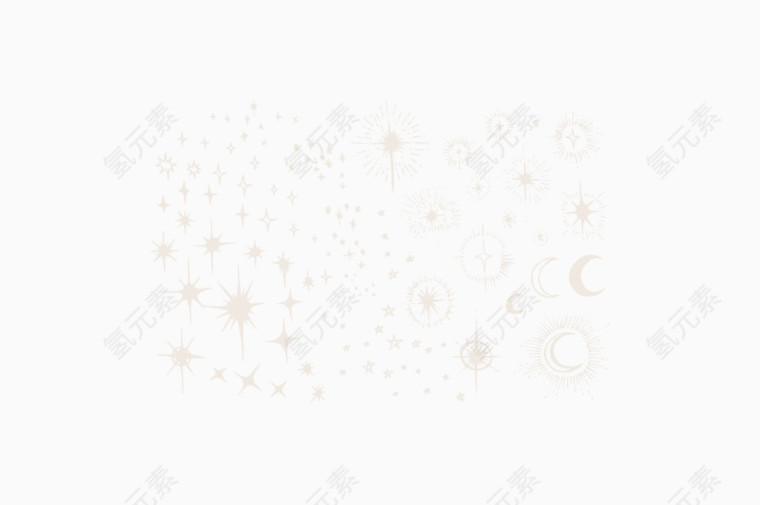 星星月亮素材