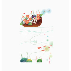 矢量美丽花朵图片