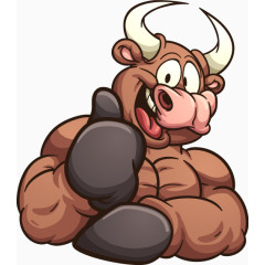 卡通牛魔王矢量