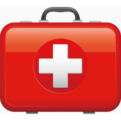 矢量红色急救箱