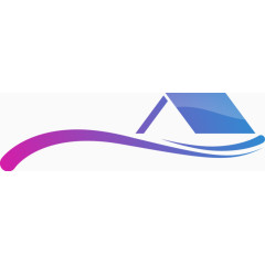 简约彩色家居家具logo矢量图