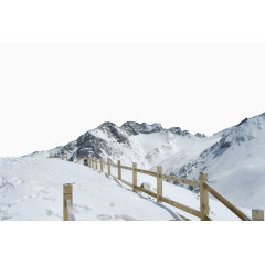 达古冰川风景图