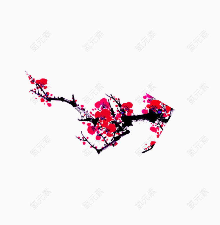 花枝海报装饰