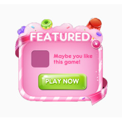 彩色卡通信息框