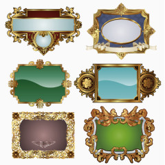 艺术画框装饰画设计矢量素材
