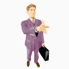 穿着西装的工作人员