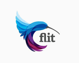 通用英文艺术字FLIT