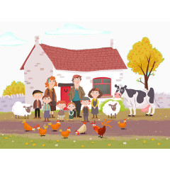 扁平化农场家庭