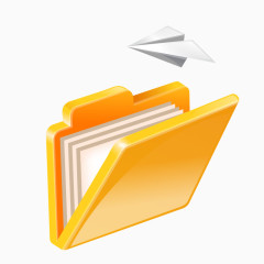 文件夹图案纸飞机