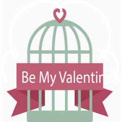 情人节鸟笼表白卡