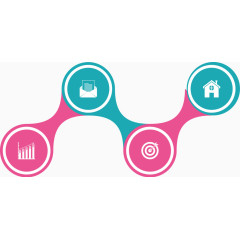 矢量创意设计链条形目录图