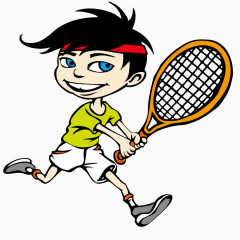 矢量打球男孩