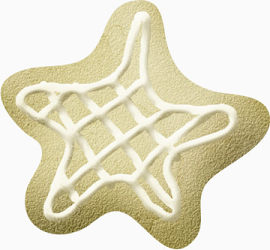 卡通五角星饼干