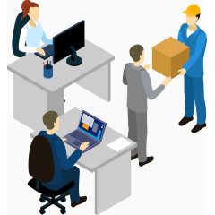 矢量办公室商务人物