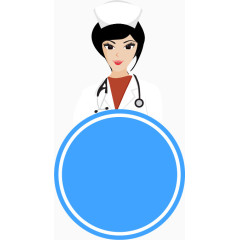 矢量扁平化护士