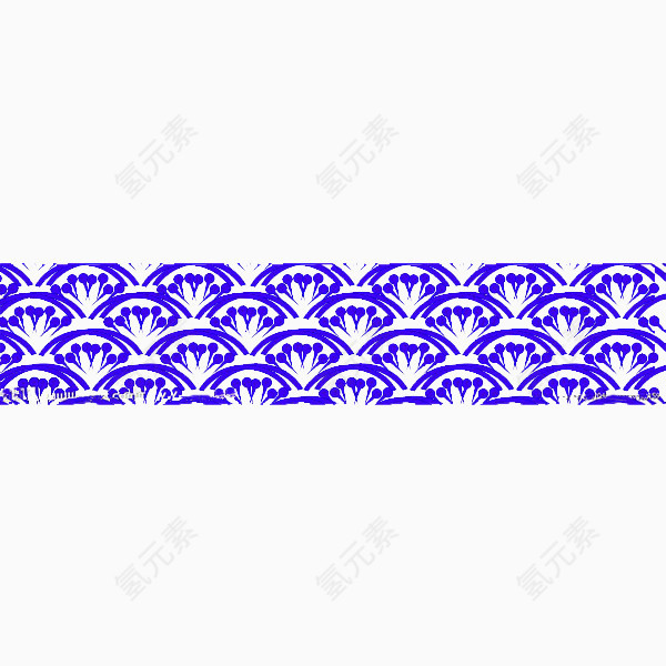 日式波纹花纹