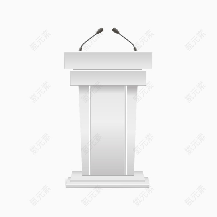 白色的演讲台图片