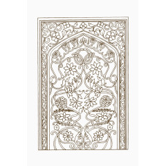 简单新疆花纹图片素材