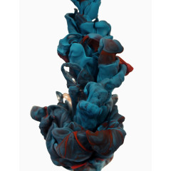 蓝色红色色彩蔓延