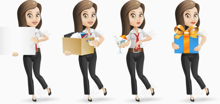 矢量图职场女性