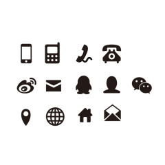 常用名片图标图片