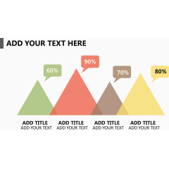 扁平化彩色强调占比关系图