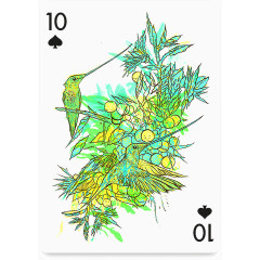 创意的成套扑克牌黑桃10