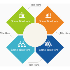 创意组合四边形并列关系