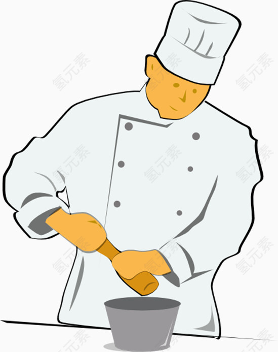 简约厨师卡通形象