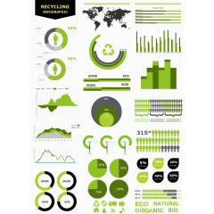 PPT数据元素矢量图