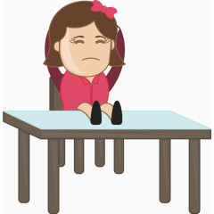 生气的女孩