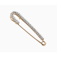 静风格流年别针水晶胸针