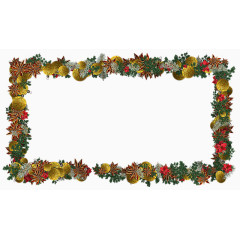 圣诞节装饰花环手绘