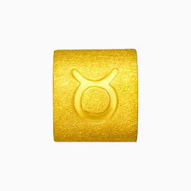 周大福金牛座黄金转运珠