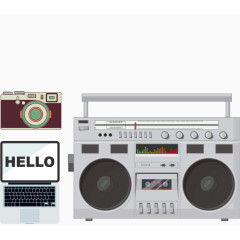 矢量手绘收音机