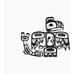 黑色可爱线条设计